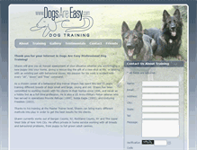 Tablet Screenshot of dogsareeasy.com
